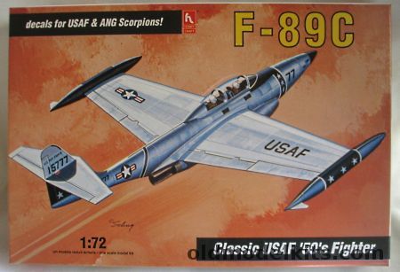 Hobby Craft 1/72 TWO Northrop F-89C Scorpion - USAF or Montana ANG, HC1373 plastic model kit